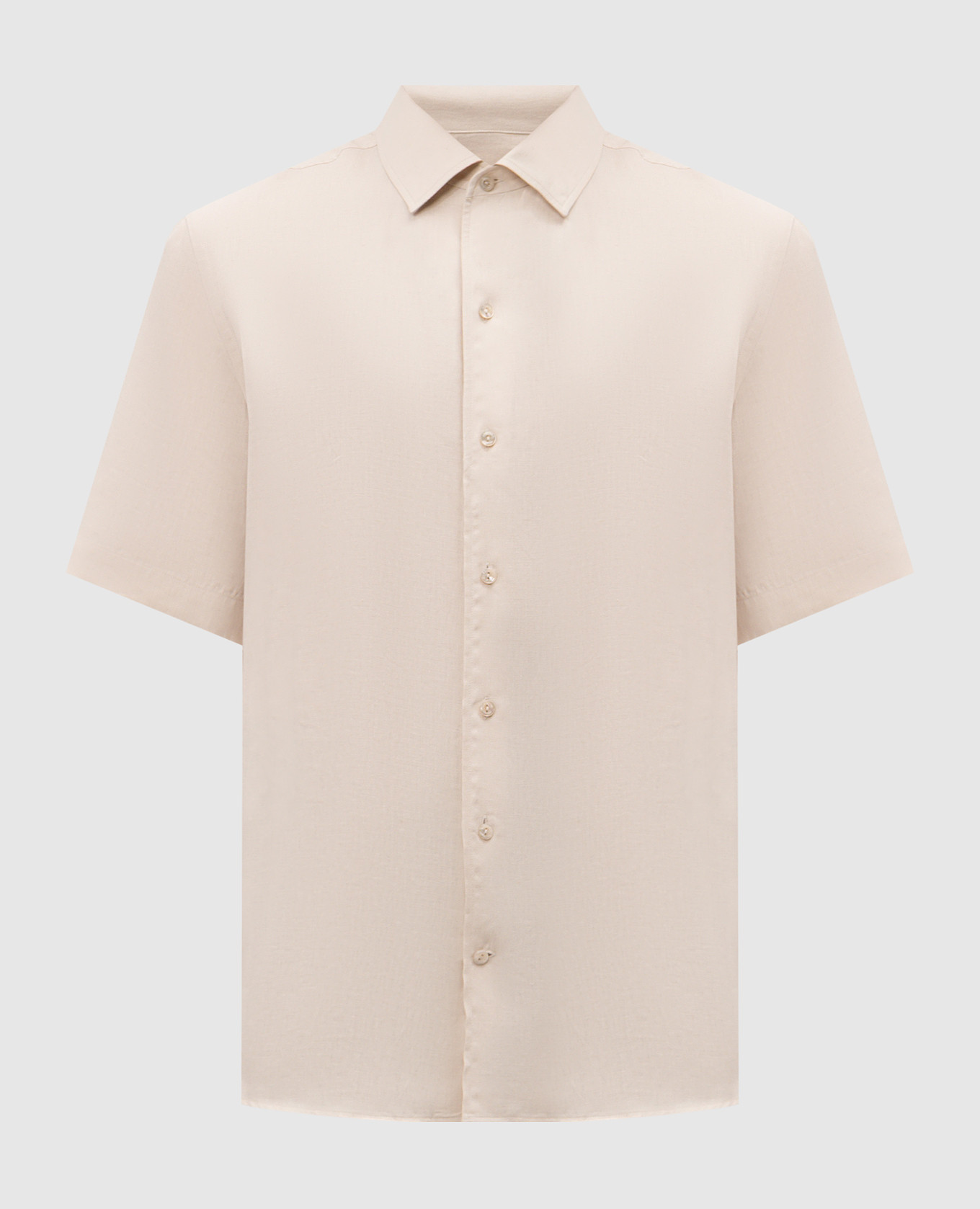 Beige linen shirt Agnona