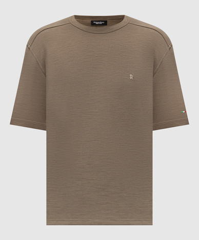 Brown wool t-shirt