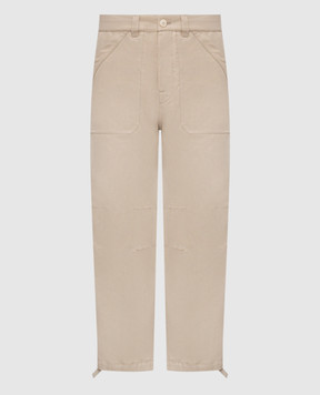 Brunello Cucinelli Beige linen pants MH255S2470