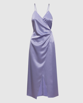 SSHEENA Purple midi dress Apron with a smell 26SSAPRONTS26005