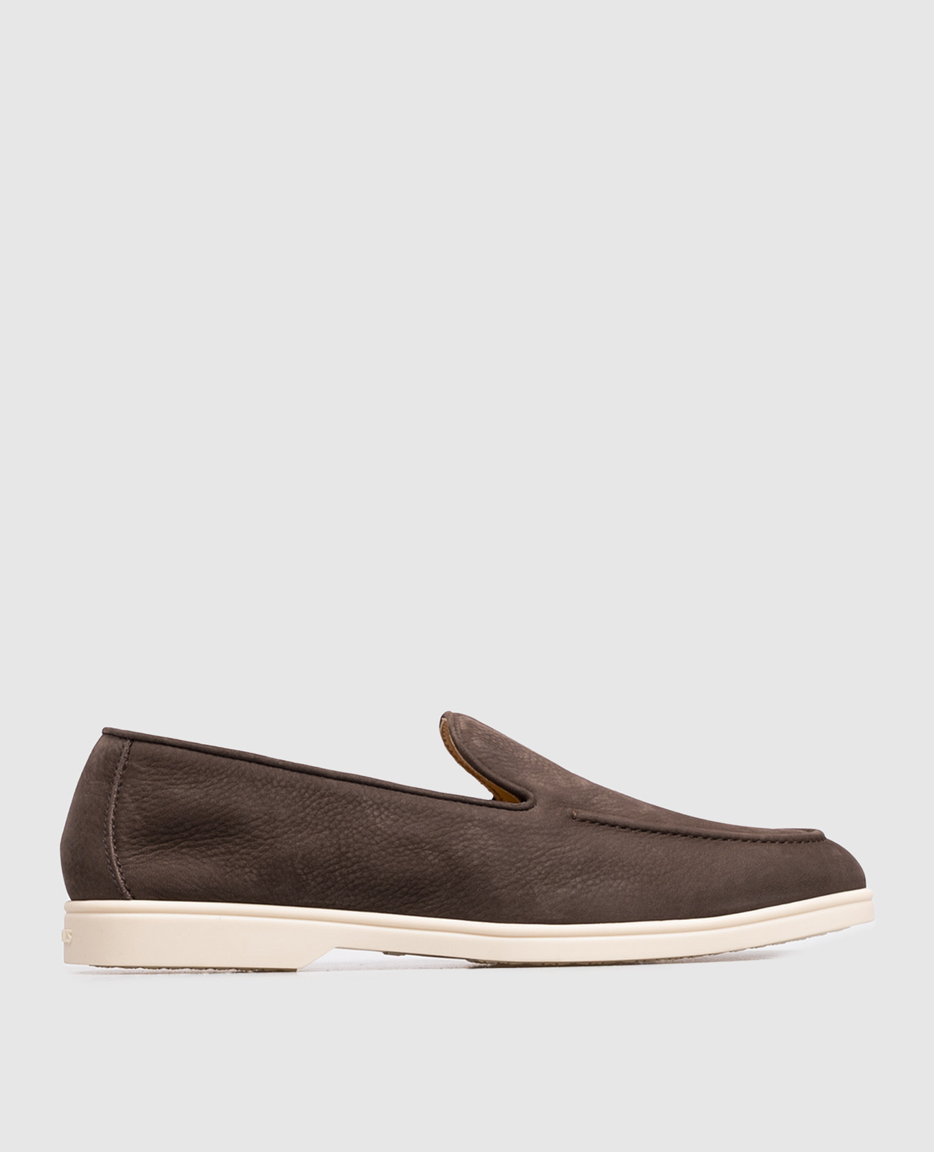 Brown nubuck loafers