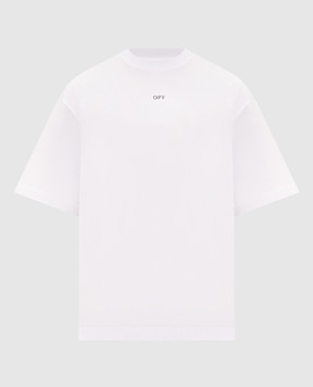 Off-White White T-shirt with Pencil Monogram logo print 44MAA120F26J00R