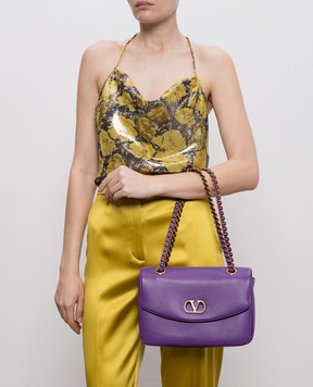 Valentino Purple leather bag Djuna 8W0B0T57AIR