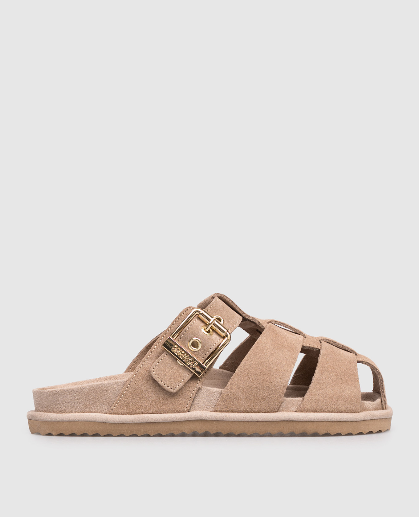 

Beige suede mules SLOFIW Colors of California