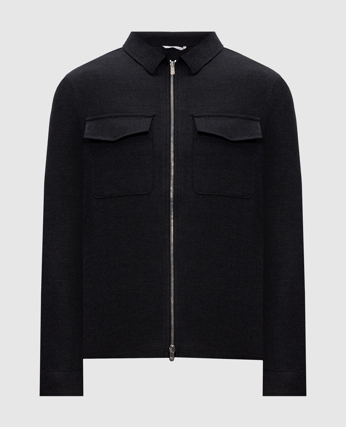 Gray cashmere shirt