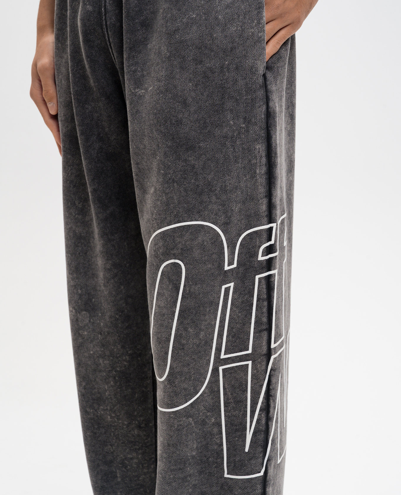 

Grey sweatpants with logo print Off-White