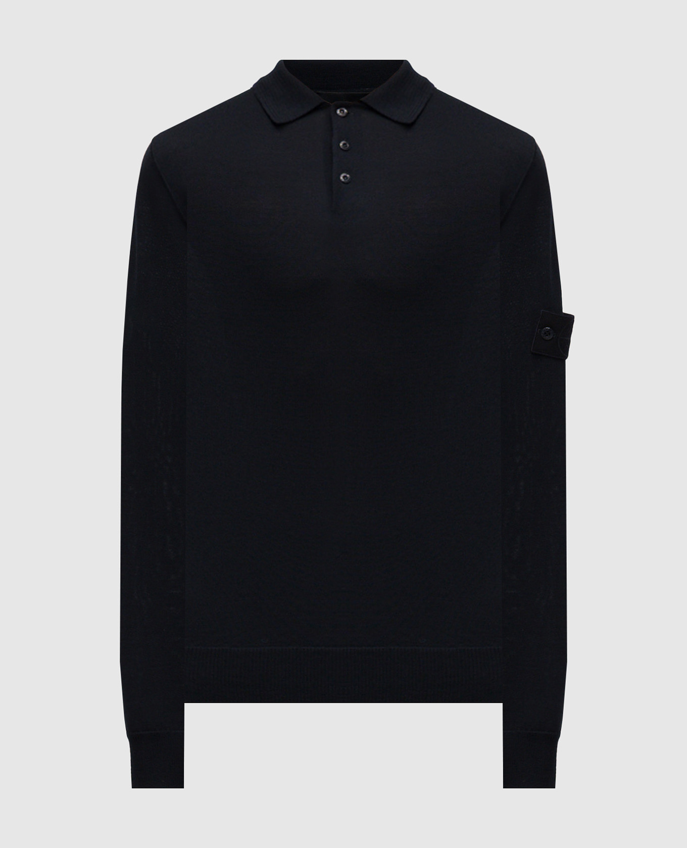 

Blue wool polo shirt with logo Stone Island