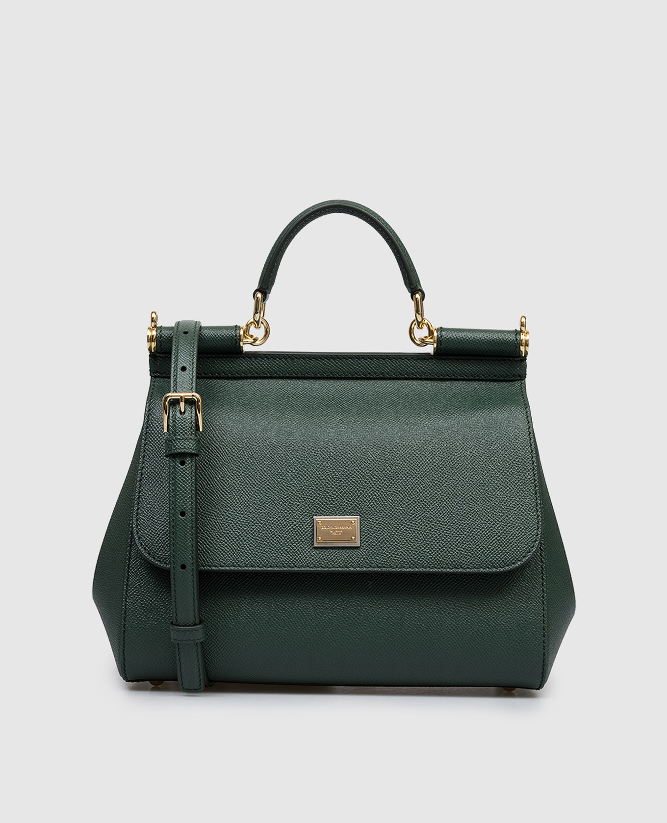 

Green Sicily leather bag with logo Dolce&Gabbana