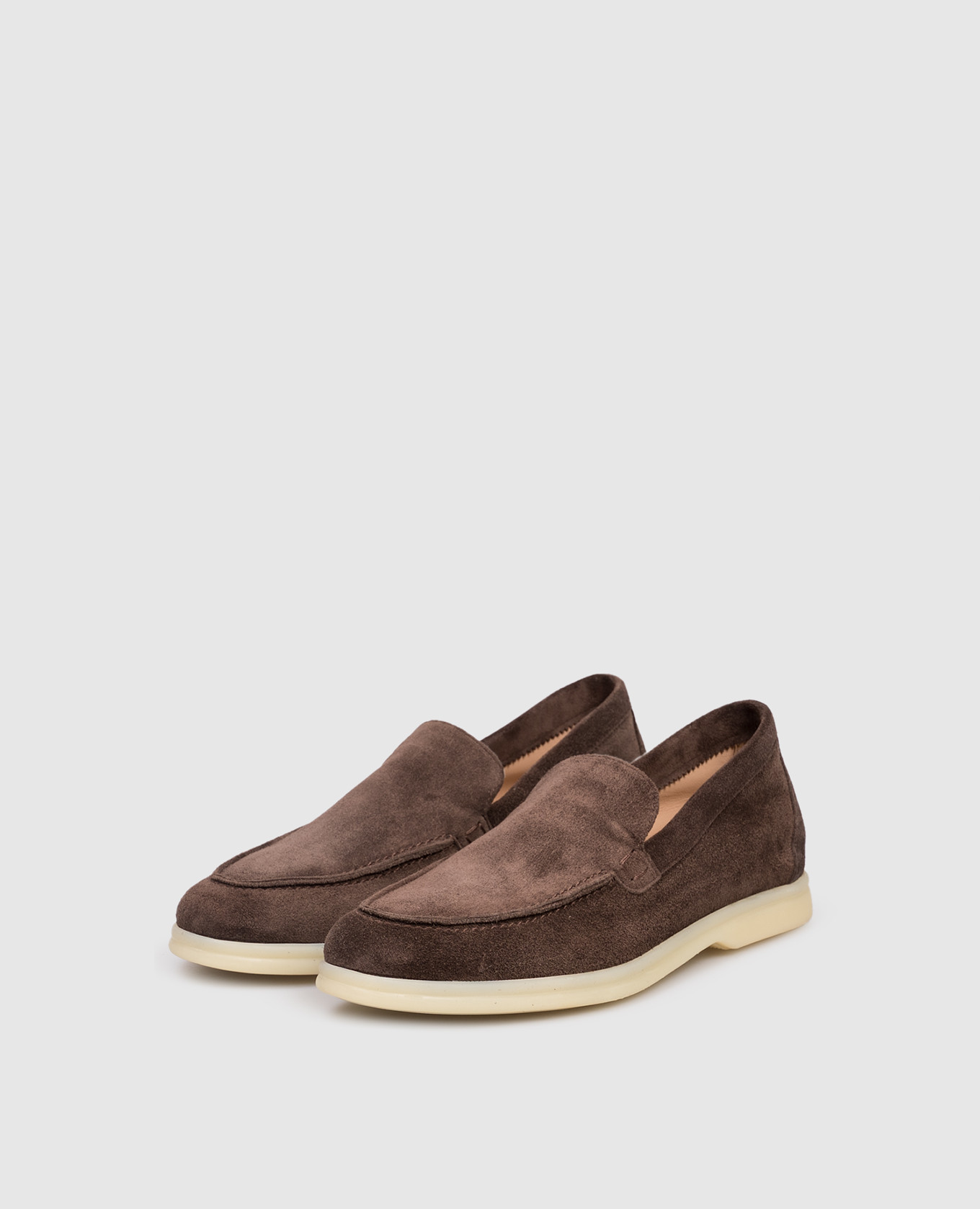 

Brown suede loafers Babe Pay Pls