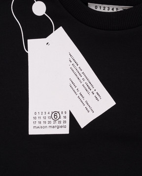 Maison Margiela MM6 Children's black sweatshirt with print M61157MM02X