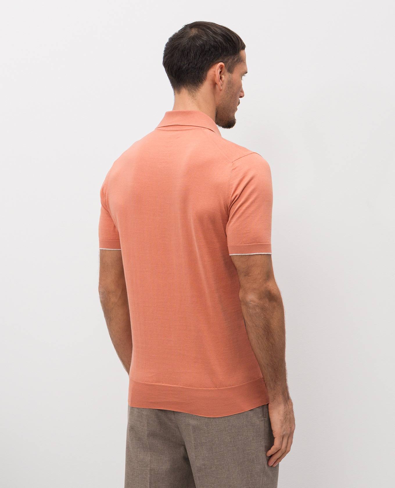 Orange polo Brunello Cucinelli 4