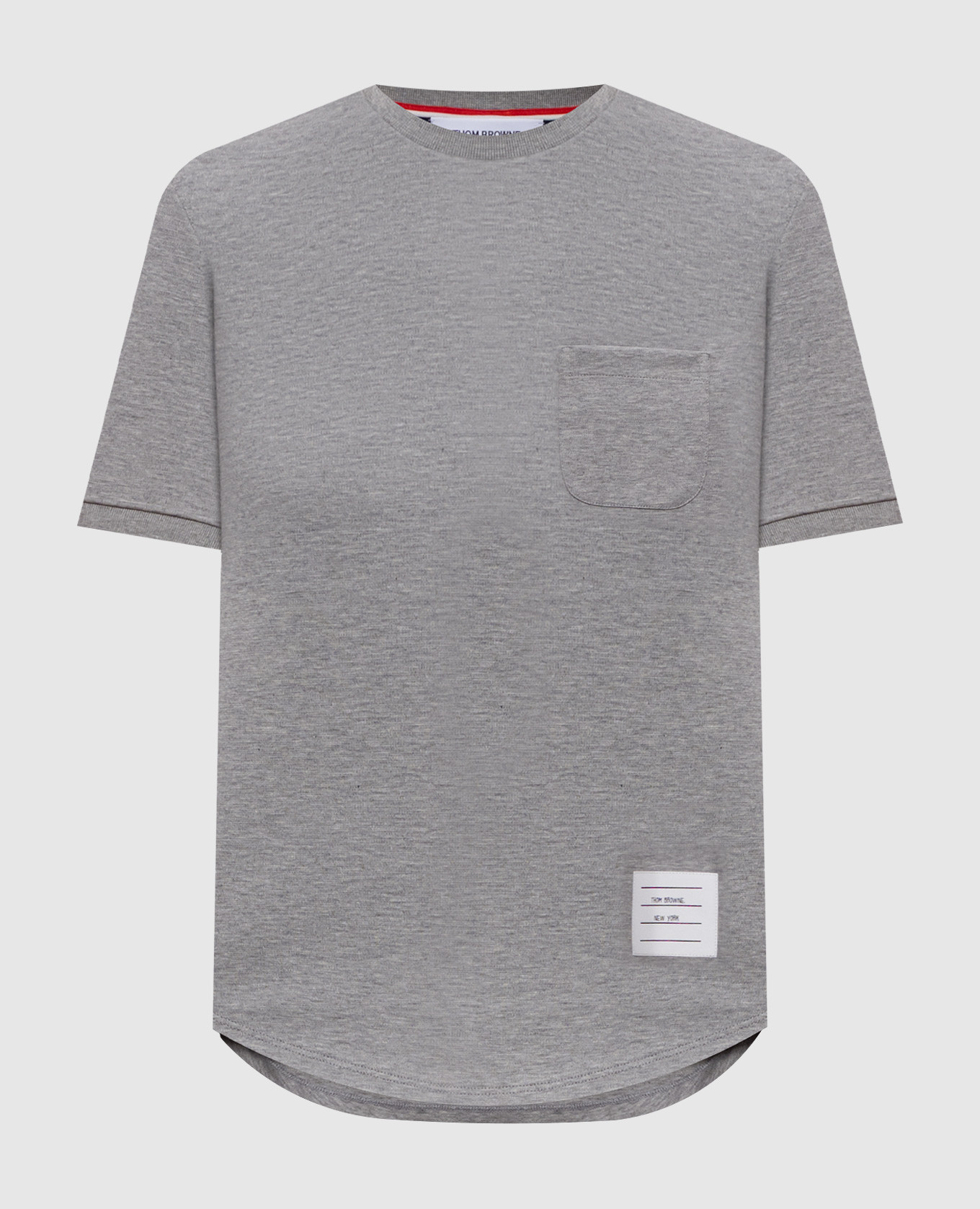 Grey melange football shirt MILANO