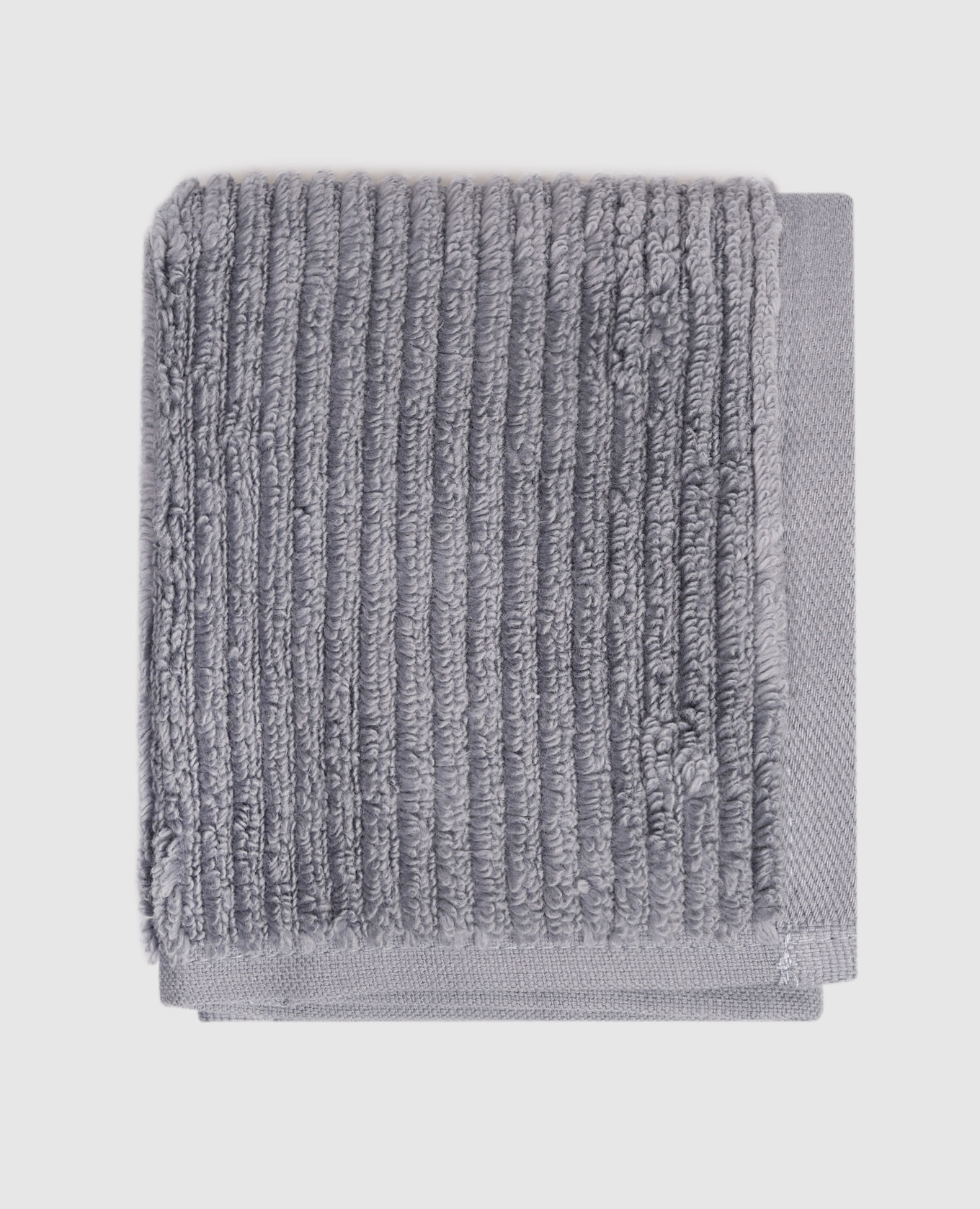 Grey striped Slim terry towel