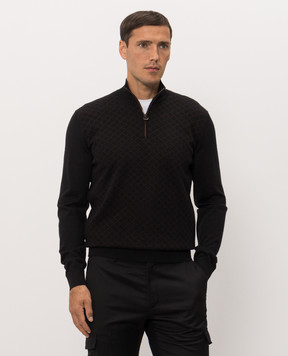 Stefano Ricci Black cashmere and silk jumper K808114L01F26379