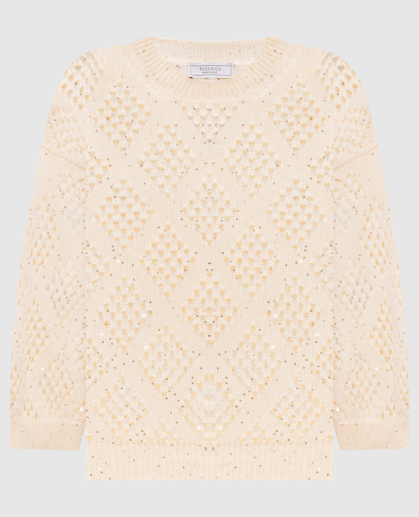 Beige sequined jumper