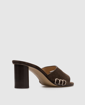 JW Anderson Brown suede mules PU0036LA0364
