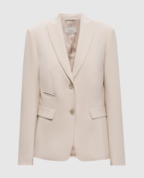 Peserico Beige jacket with patch A0171901916