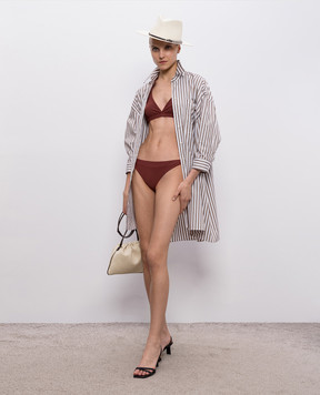 Brunello Cucinelli Brown swimsuit panties MQ965VS139