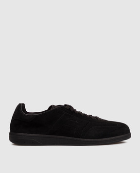 Santoni Black suede sneakers MBPL22072NERTSE2
