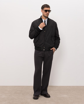 Balmain Reversible bomber jacket with logo embroidery HH1TFA27XM25