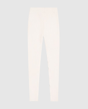 Dolce&Gabbana Children's ivory wool leggings L5KPNAJDVNE812+