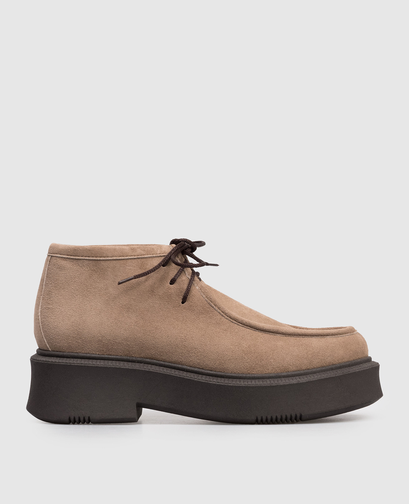 Brown suede deserts