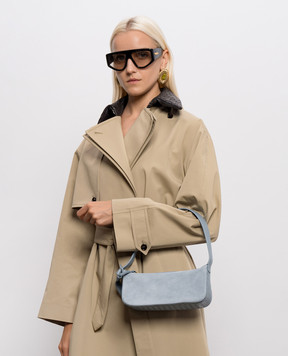 Bottega Veneta Blue suede Nodo bag 876370V6T61