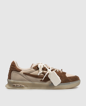 Off-White End Of Play brown combination sneakers OF06005210