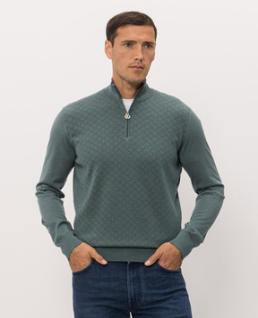 Stefano Ricci Green cashmere and silk jumper K808114L01F26379