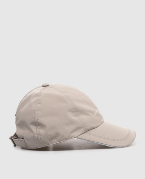 Brunello Cucinelli Khaki cap with embroidered emblem MM4799859