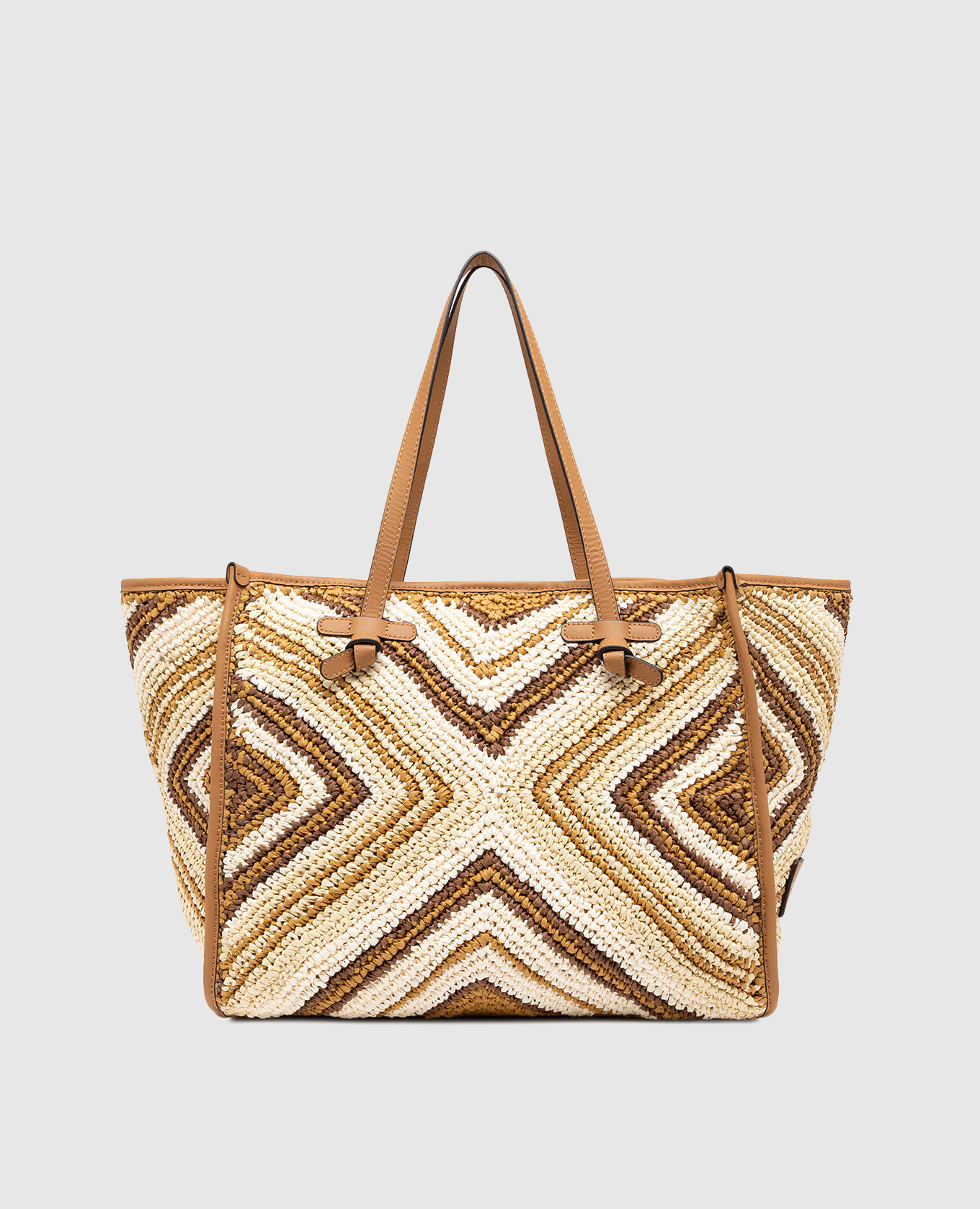 Marcella woven patterned tote bag Gianni Chiarini 3