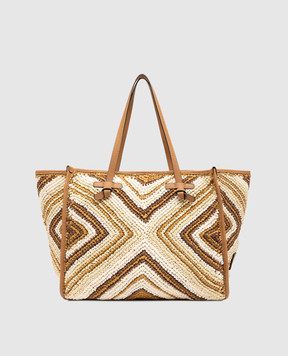 Gianni Chiarini Marcella woven patterned tote bag BS6850COMMESIR