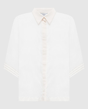 Peserico Ivory blouse with monil chain S0600901719