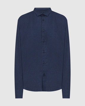 Trussardi Blue linen shirt 5025N000032NMS108T19