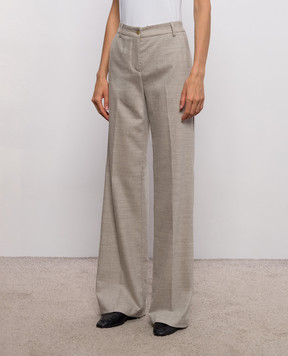 Marco Pescarolo Femmena grey wool and cashmere trousers FEMMENAD5429