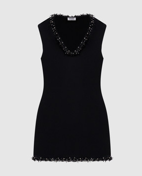 Simkhai Suki black mini dress with applique 5261035K