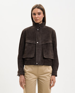 Babe Pay Pls Brown suede jacket 2508SUEDE
