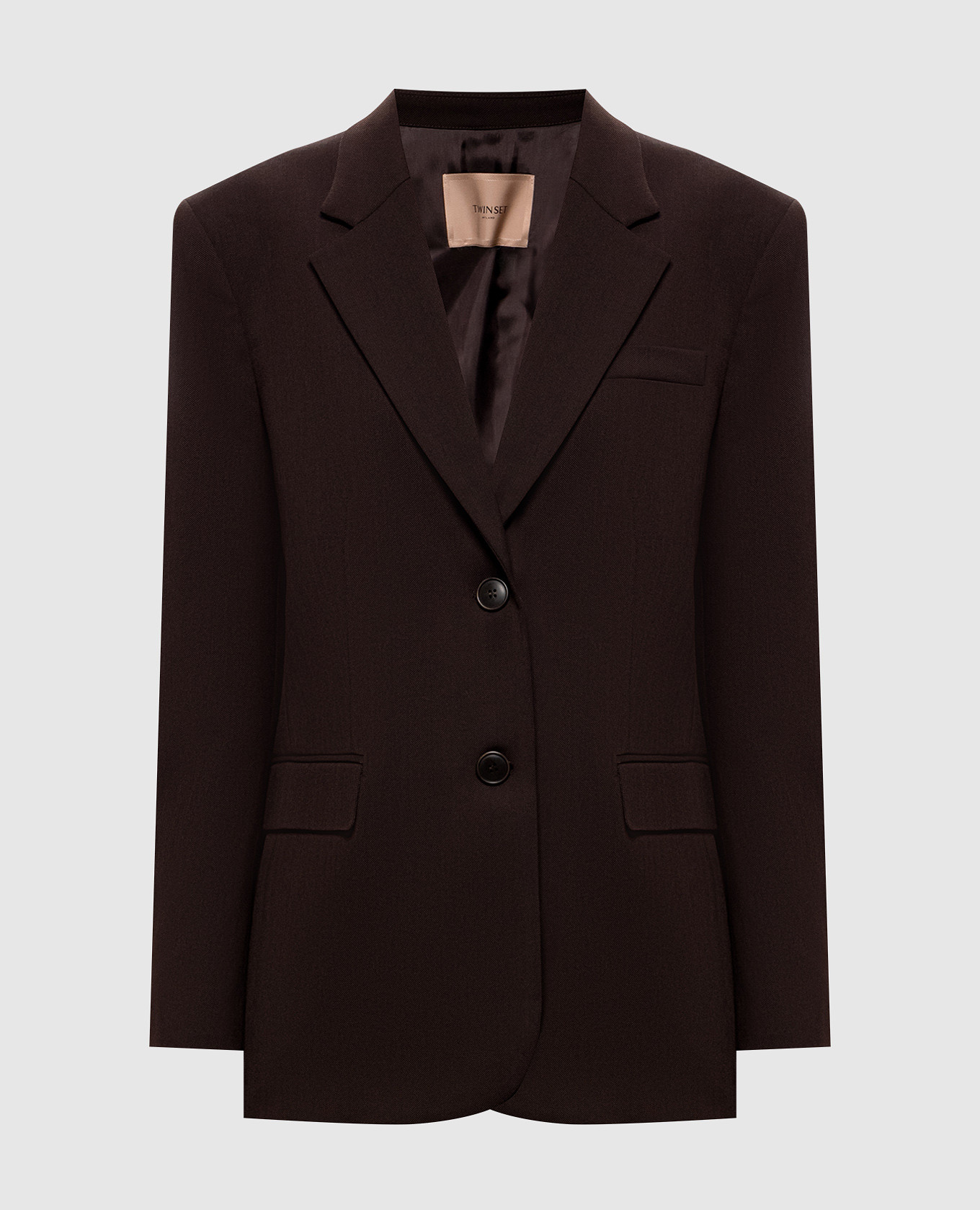 Brown jacket with wool
