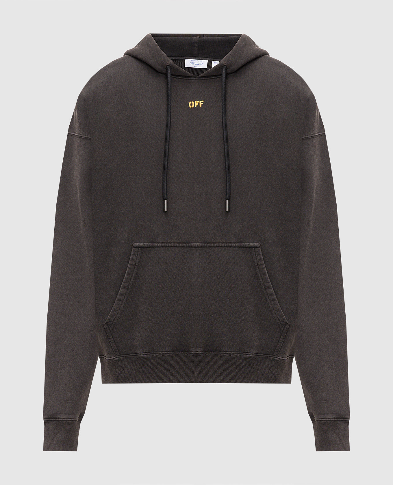 Black hoodie with Fallen Caravaggio print Off-White