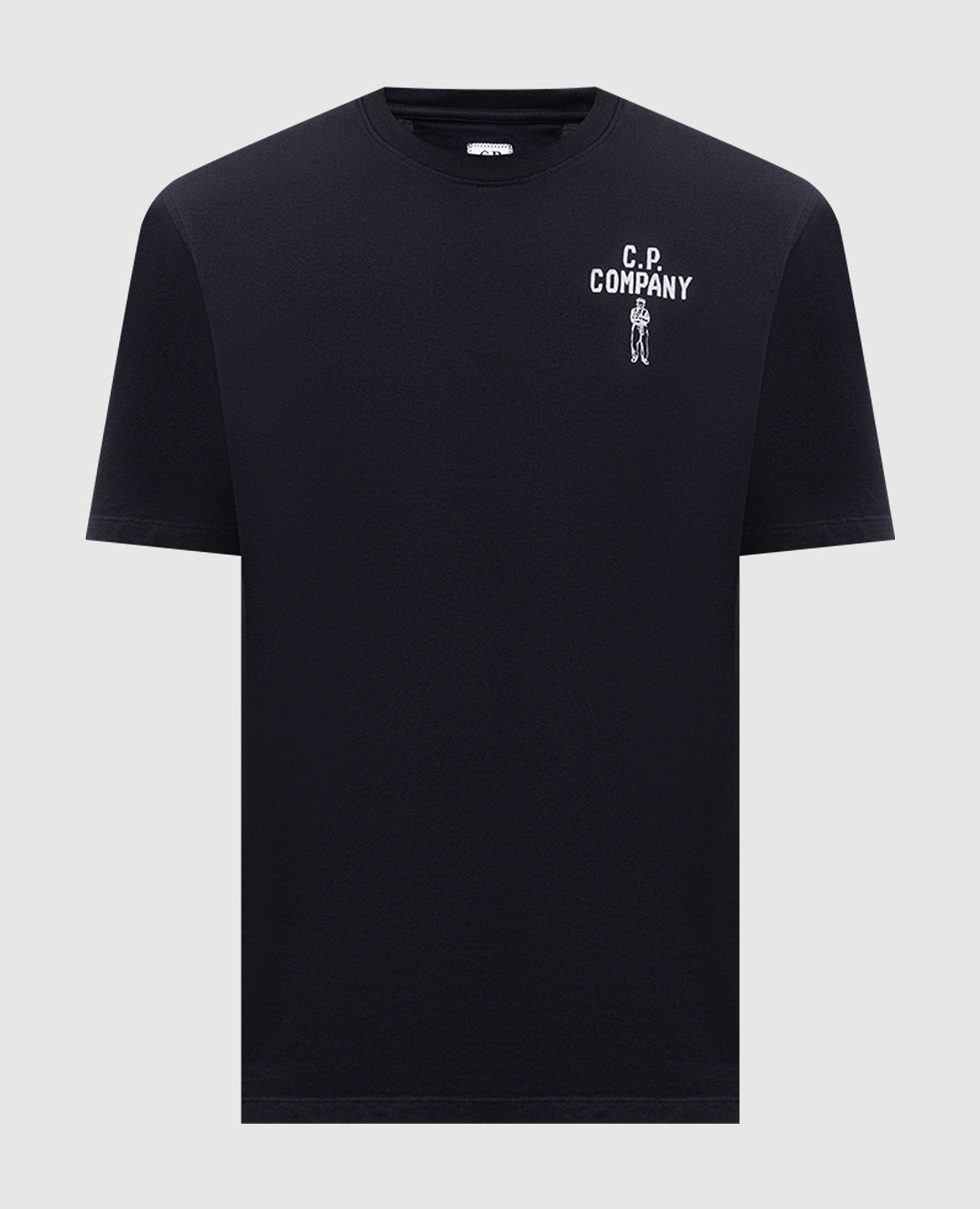 Blue t-shirt with logo print