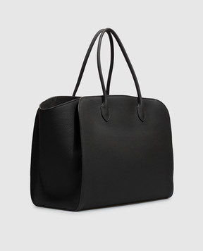 The Row Marlo black leather tote bag W1773L133