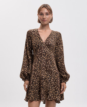 Twinset Brown leopard print dress 262TP275K