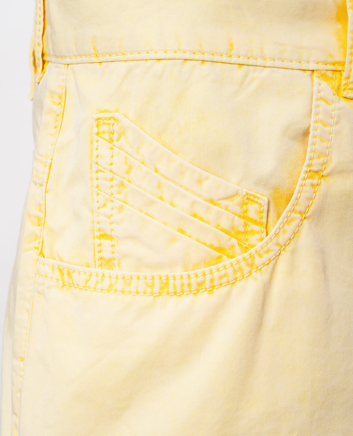 

Yellow shorts with logo patch The Attico