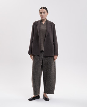 BOBOUTIC Brown jacket with wool and cashmere 5147
