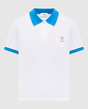 Versace White polo shirt with embroidery 10242351A17681