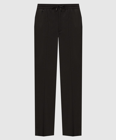 Dark green wool pants