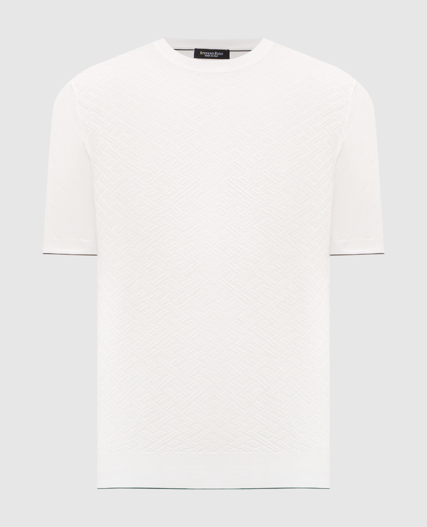 Ivory silk T-shirt