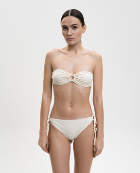 Jil Sander White Tangle swimsuit top J40BR0003J20011