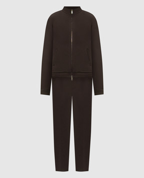 MooRER Brown CRISPIN TUTA tracksuit CRISPINTUTAJ