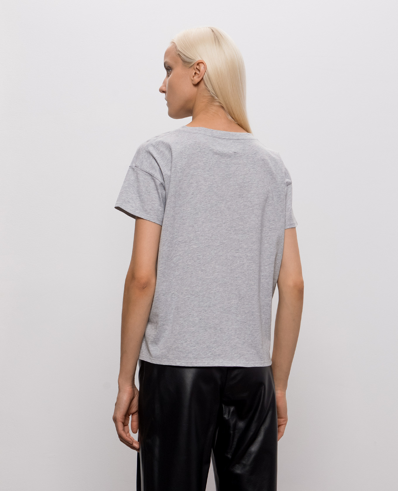 Basiluzzo grey melange t-shirt Loulou de Saison 4